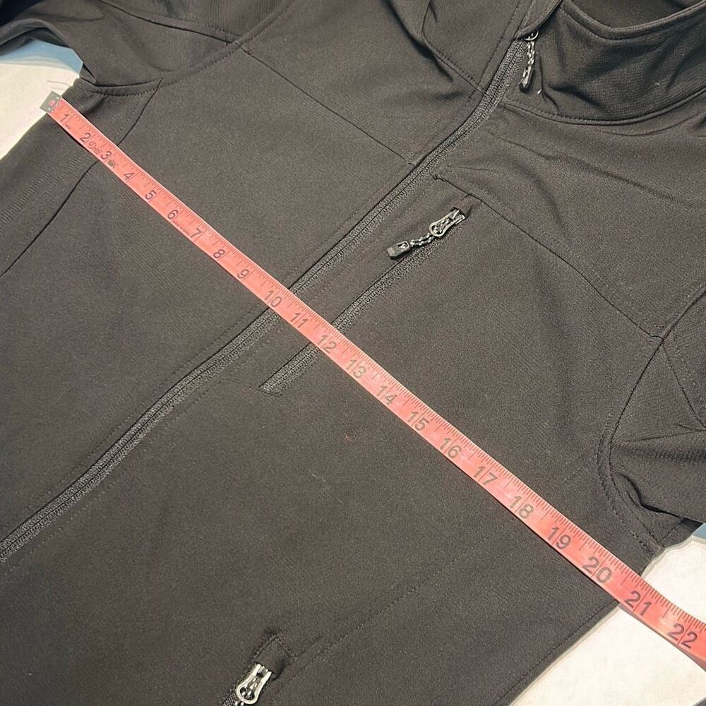 Swiss Tech Mens Softshell Jacket Sz Small Black Front Zip Hand Pockets - Picture 9 of 11